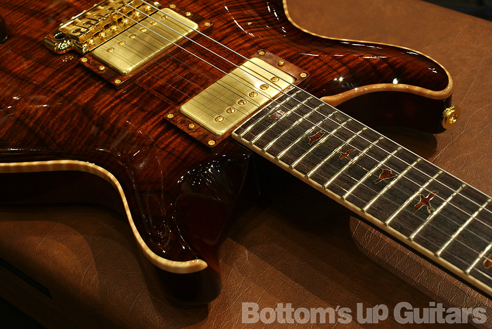 PRS Private Stock Santana II Koa Top Black Rosewood Neck - Vintage Natural Smokeburst -