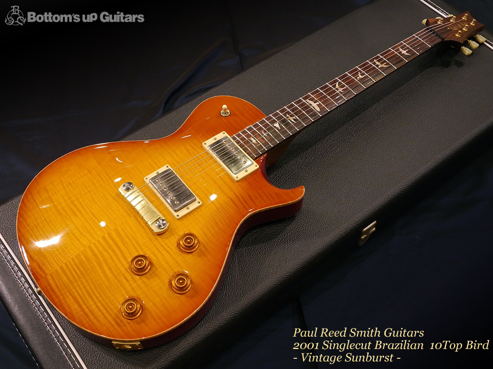 Paul Reed Smith PRS Singlecut Brazilian 10Top Bird Vintage Sunburst Brazilian Rosewood Neck Dragon2002