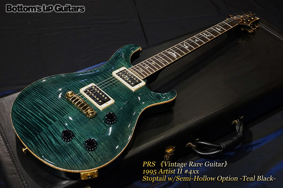 PRS Custom Shop 1995 Artist II Semi-Hollow Stoptail Teal Black Vintage Pre Private Stock PS プライベートストック