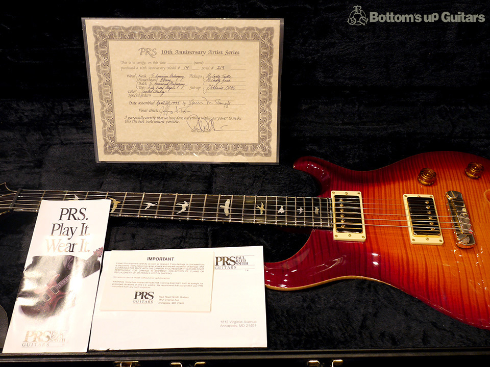 PRS Custom Shop 1995 10th Anniversary Limited Edition Dark Cherry Sunburst Pre Private Stock PS プライベートストック