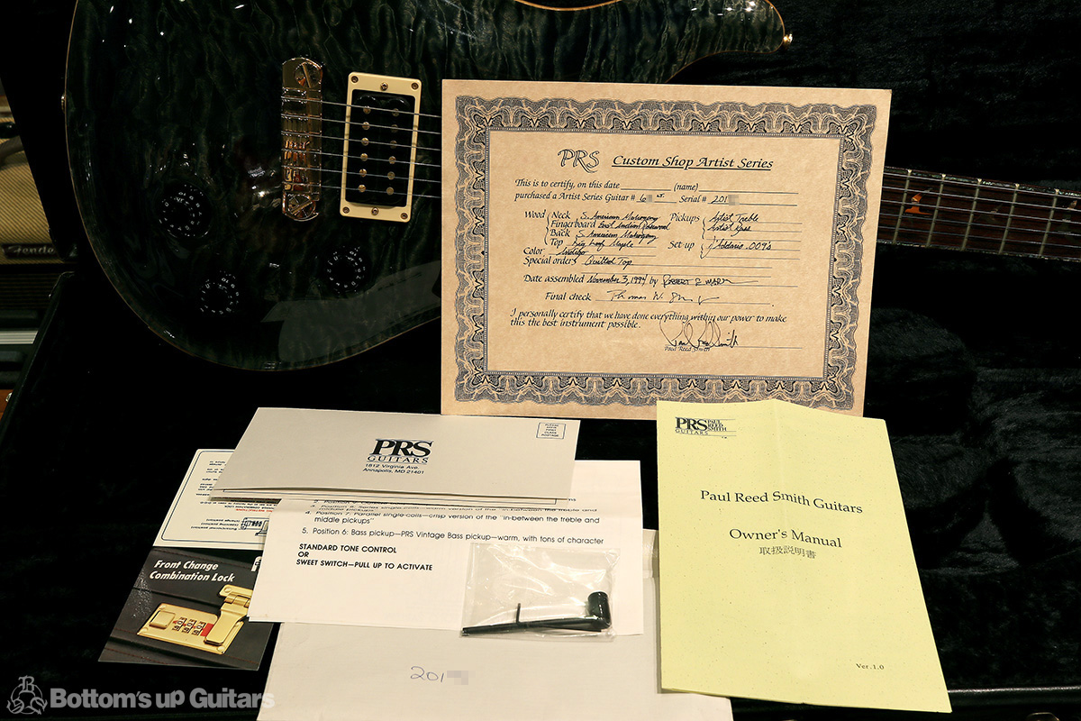 PRS Custom Shop1994 Artist Limited Quilt - Indigo - 証明書 PRS Custom Shop1994 Artist Limited Quilt - Indigo - 証明書