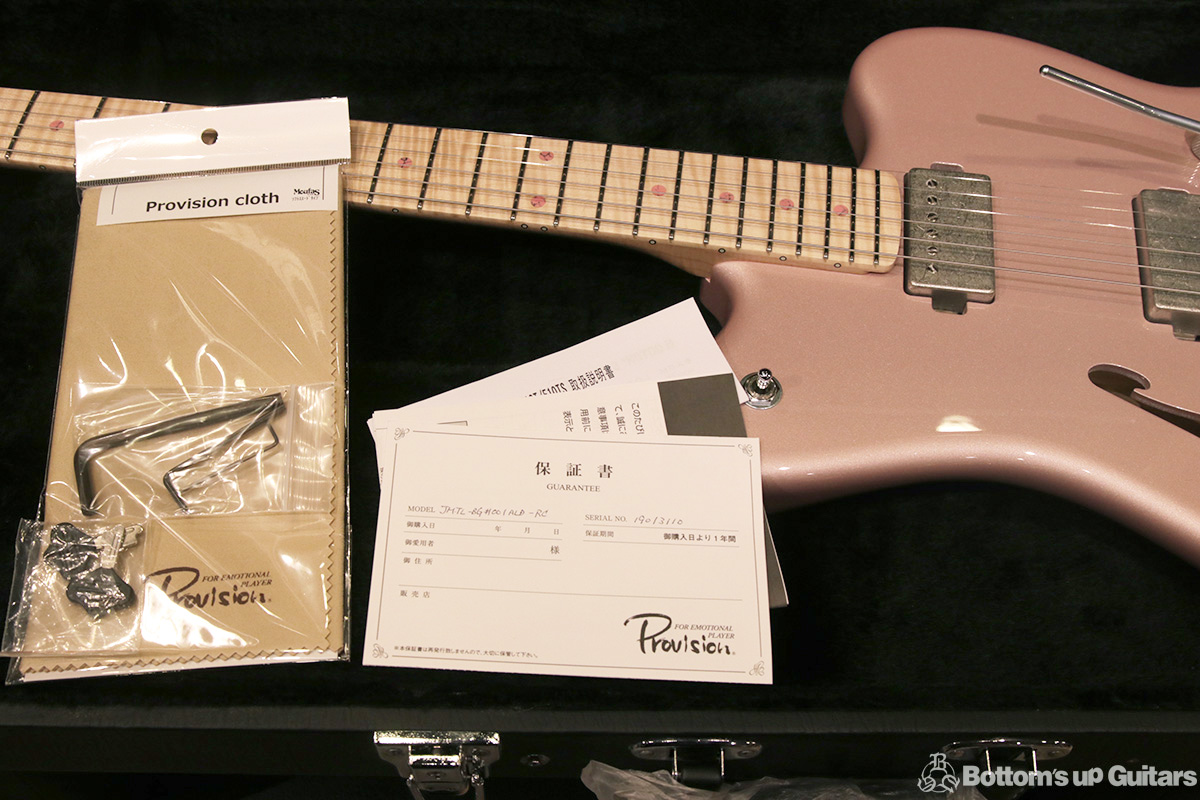 Provision Guitar JMTL #1 Alder - Rose Champagne - 【特注オリジナルモデル!! セミホロウ / fホール】 プロビジョンギター オリジナルモデル オーダーメイド