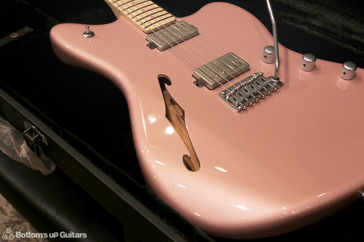 Provision Guitar JMTL #1 Alder - Rose Champagne - 【特注オリジナルモデル!! セミホロウ / fホール】 プロビジョンギター オリジナルモデル オーダーメイド