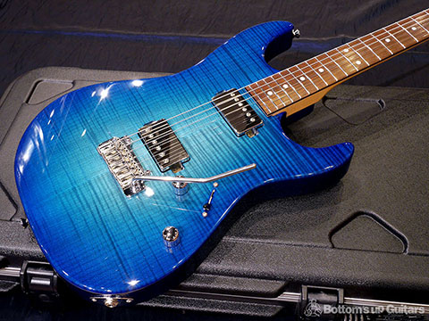 Provision Guitar PDST 5A Flame Maple Alder Trans Blue Burst Dinky Strato Hipshot Wilkinson