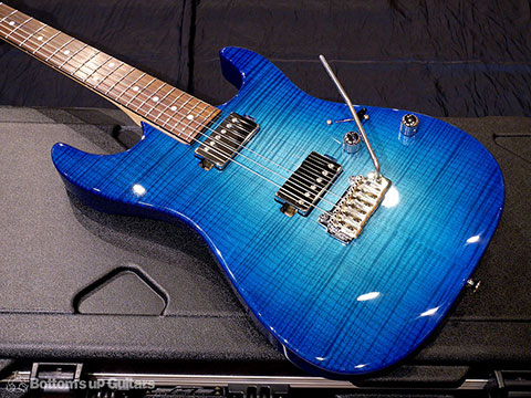 Provision Guitar PDST 5A Flame Maple Alder Trans Blue Burst Dinky Strato Hipshot Wilkinson