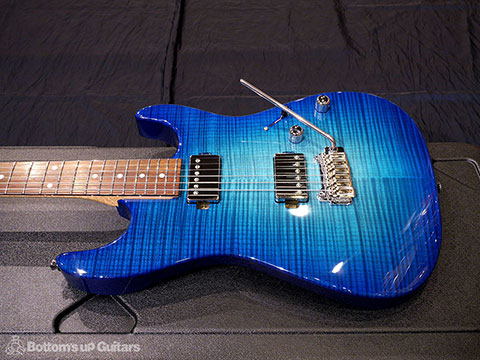 Provision Guitar PDST 5A Flame Maple Alder Trans Blue Burst Dinky Strato Hipshot Wilkinson