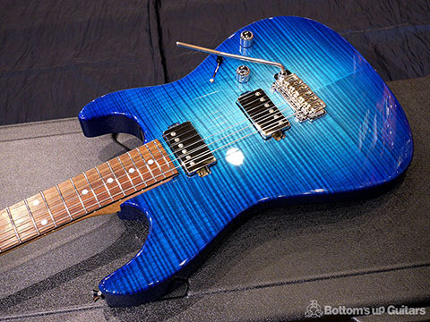 Provision Guitar PDST 5A Flame Maple Alder Trans Blue Burst Dinky Strato Hipshot Wilkinson