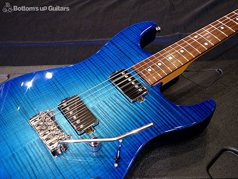 Provision Guitar PDST 5A Flame Maple Alder Trans Blue Burst Dinky Strato Hipshot Wilkinson