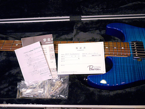 Provision Guitar PDST 5A Flame Maple Alder Trans Blue Burst Dinky Strato Hipshot Wilkinson