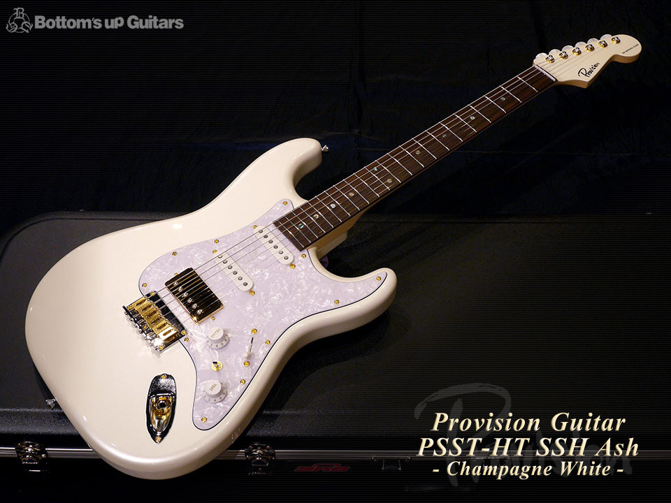 Provision Guitar PSST Hardtail SSH Ash Champagne White プロビジョンギター ホロウボディ オリジナルモデル オーダーメイド