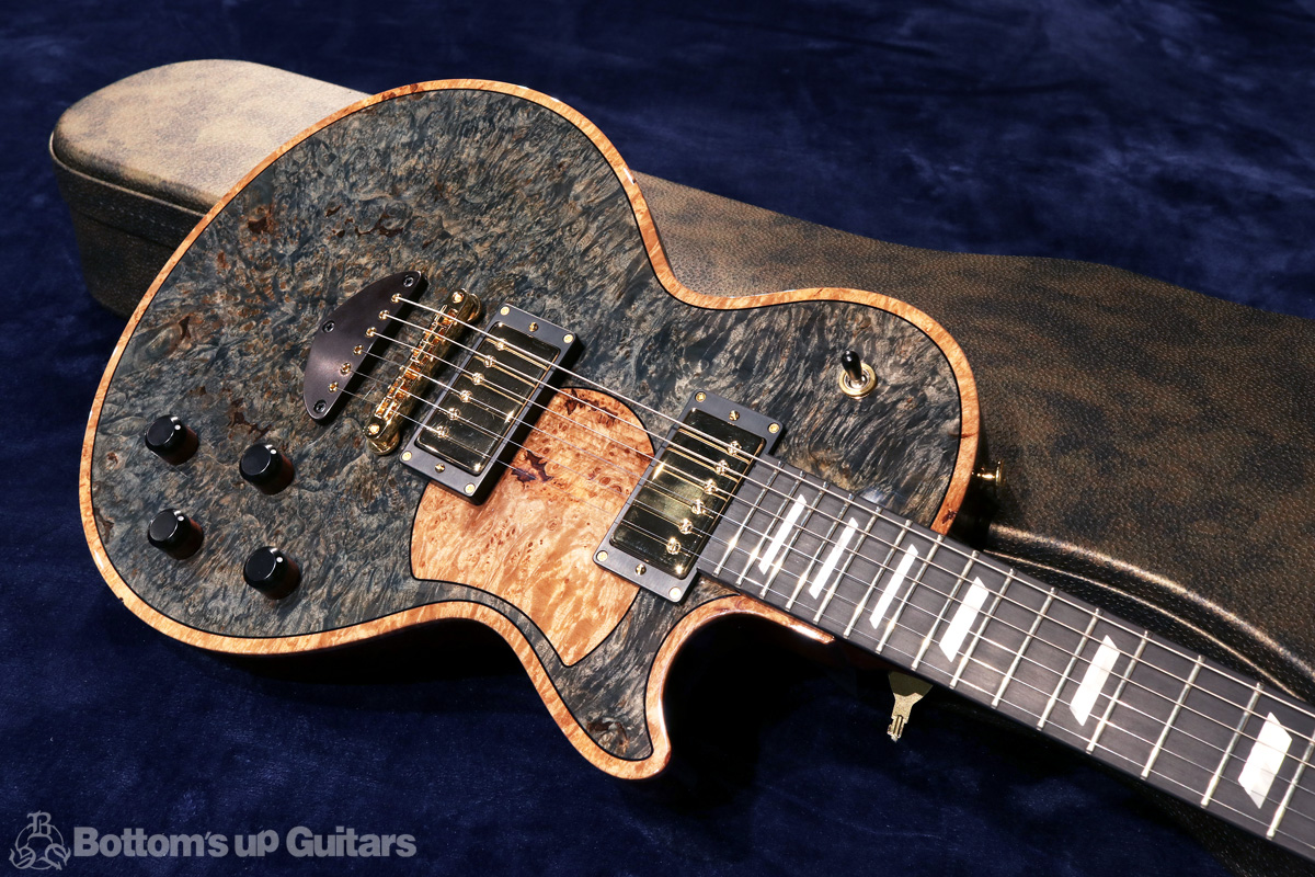 Bizen Works ビゼンワークス Grain グレイン  Grain Flat Top Burl Maple 【幻の2020楽器フェアモデル !】 特注モデル 日本製 ハンドメイド オリジナル