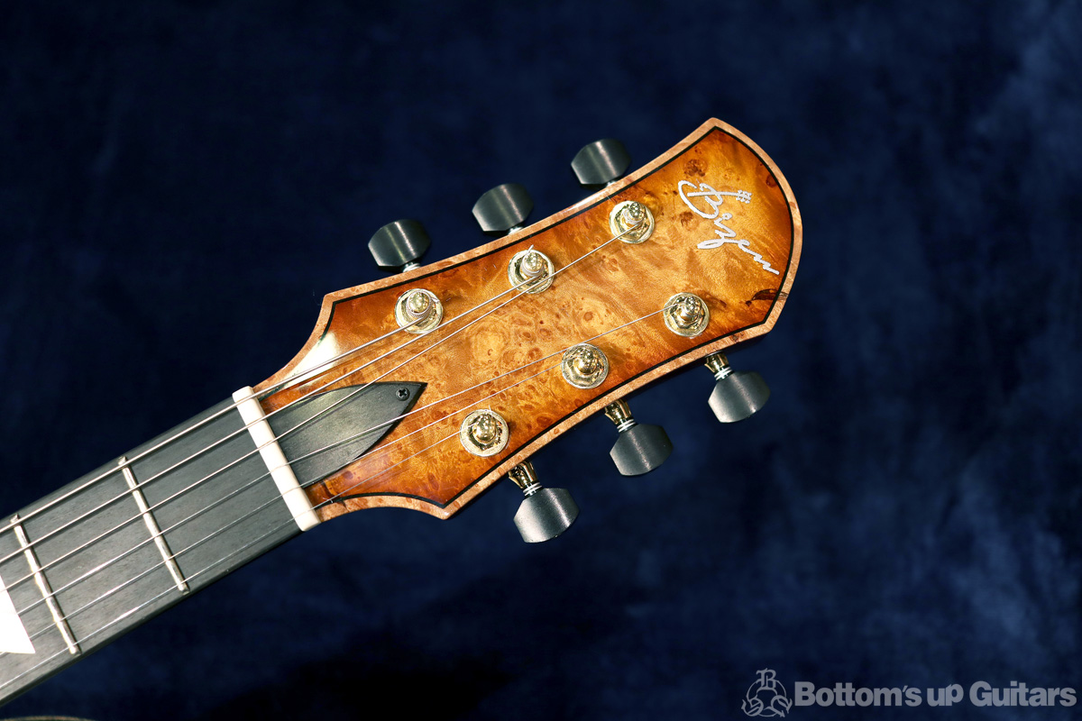 Bizen Works ビゼンワークス Grain グレイン  Arched Burl Maple Top 【幻の2020楽器フェアモデル !】 特注モデル 日本製 ハンドメイド オリジナル