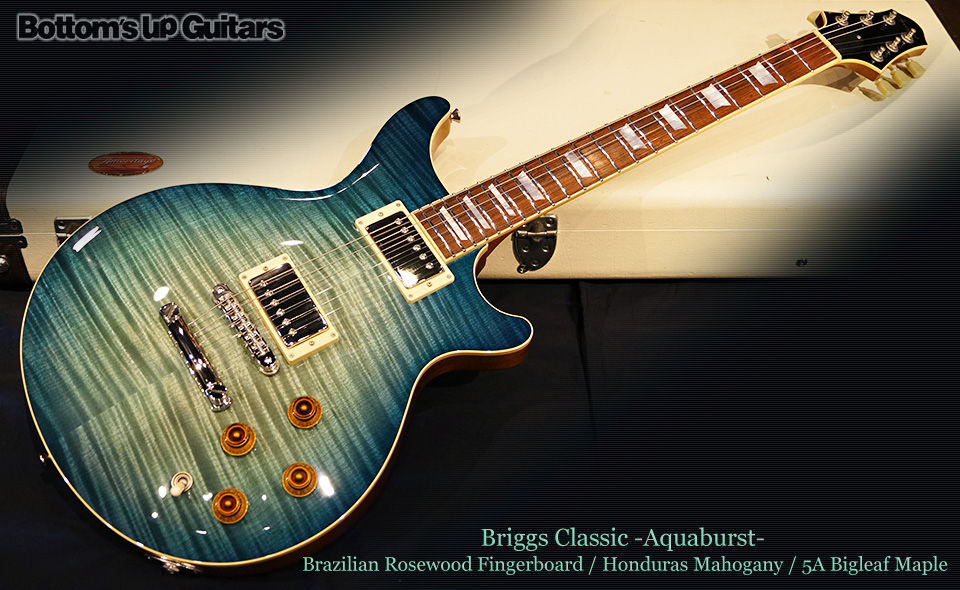 Briggs Guitars Classic -Aquaburst- Brazilian Rosewood Fingerboard / Honduras Mahogany / 5A Bigleaf Maple ブリッグス ハカランダ