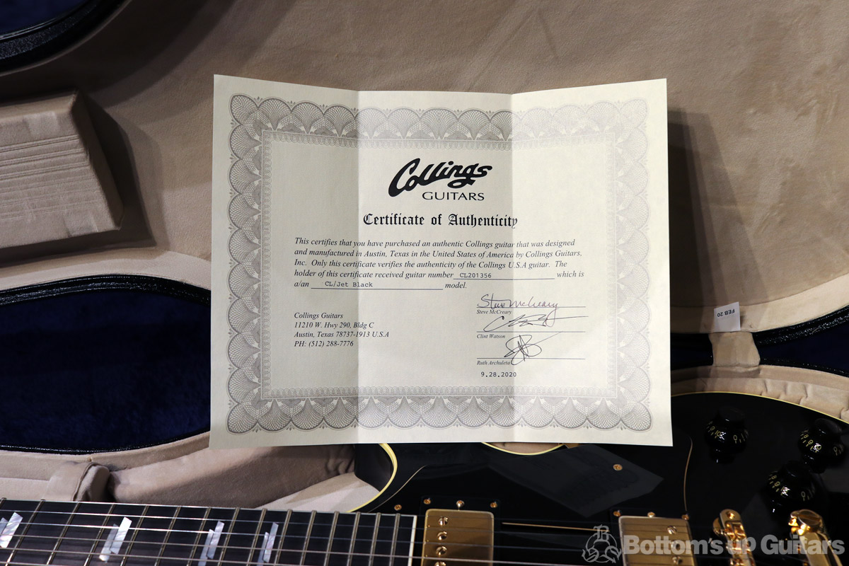 Collings {BUG} CL / Aged / Parallelogram Inlays / Head Binding / Jet Black 【カスタムオーダー品!!!】