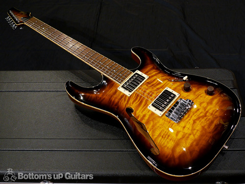 Combat Guitars オーダー ST WARM AAAAAキルトメイプル / ホンジュラスマホガニー / ハカランダ指板(BZF) サンバースト コンバットギターズ