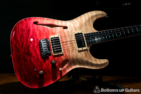 Combat Guitars オーダー ST WARM Custom 厳選 AAAAAキルトメイプル 特注の新色 Sea Breeze Gradation Maple Honduras Mahogany Neck Body