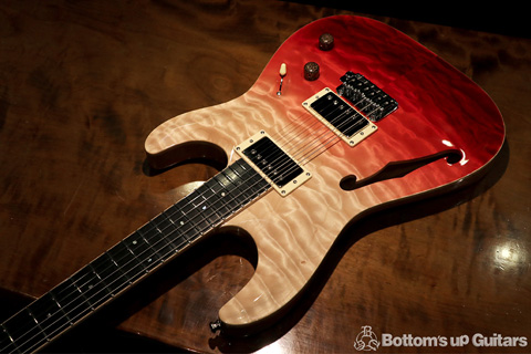 Combat Guitars オーダー ST WARM Custom 厳選 AAAAAキルトメイプル 特注の新色 Sea Breeze Gradation Maple Honduras Mahogany Neck Body