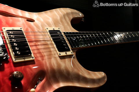 Combat Guitars オーダー ST WARM Custom 厳選 AAAAAキルトメイプル 特注の新色 Sea Breeze Gradation Maple Honduras Mahogany 