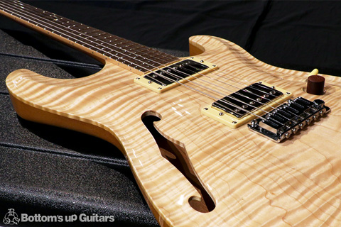 Combat Guitars SPオーダー ST WARM Custom 厳選AAAAAフレイムメイプル ハカランダ指板 BZF Natural Maple Honduras Mahogany Neck Body Bare Knuckle Mule Covered 4 Custom Order