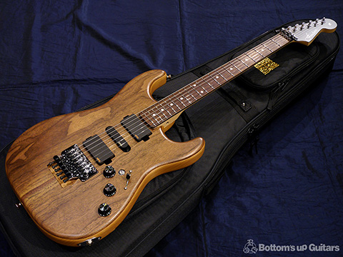 Freedom Custom Guitar Research FCGR Freedom Custom Guitar Research （FCGR）[Guitar Of The Month] ST Walnut With FRT&EMG フリーダム 深野真