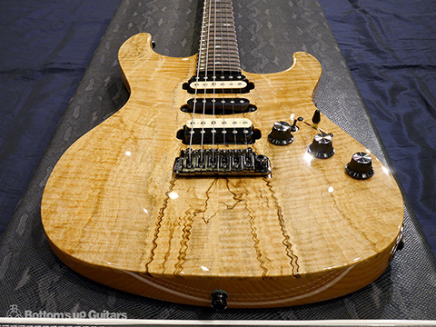 Freedom Custom Guitar Research （FCGR）HYDRA 22F 2Point non Pickguard Spalted Maple Top【Guitar Of the Month】 フリーダム 深野真 