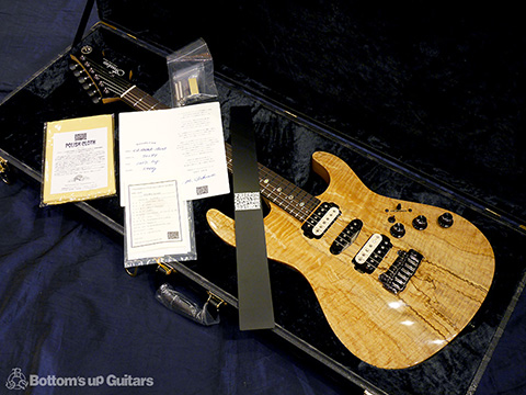 Freedom Custom Guitar Research （FCGR）HYDRA 22F 2Point non Pickguard Spalted Maple Top【Guitar Of the Month】 フリーダム 深野真 