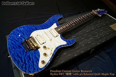 Freedom Custom Guitar Research （FCGR）Hydra 22fret Hydra22 FRT -瑠璃- 5A Selected Quilt Maple Top フリーダム