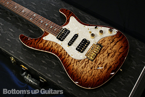 FREEDOM CUSTOM GUITAR RESEARCH FCGR HYDRA 2Point AAAAA Quilt Top ミルクコーヒー フリーダム