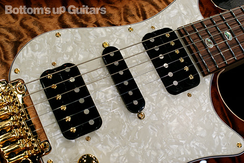 FREEDOM CUSTOM GUITAR RESEARCH FCGR HYDRA 2Point AAAAA Quilt Top ミルクコーヒー フリーダム