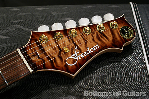 FREEDOM CUSTOM GUITAR RESEARCH FCGR HYDRA 2Point AAAAA Quilt Top ミルクコーヒー フリーダム