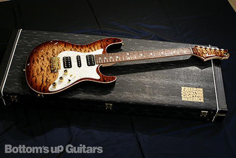 FREEDOM CUSTOM GUITAR RESEARCH FCGR HYDRA 2Point AAAAA Quilt Top ミルクコーヒー フリーダム