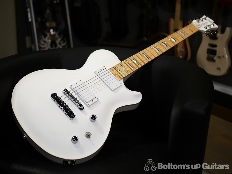 FGN フジゲン Expert FLAME EFL-DE DARK EVOLUTION Series 2017 matte White 富士弦 Duncan Fujigen