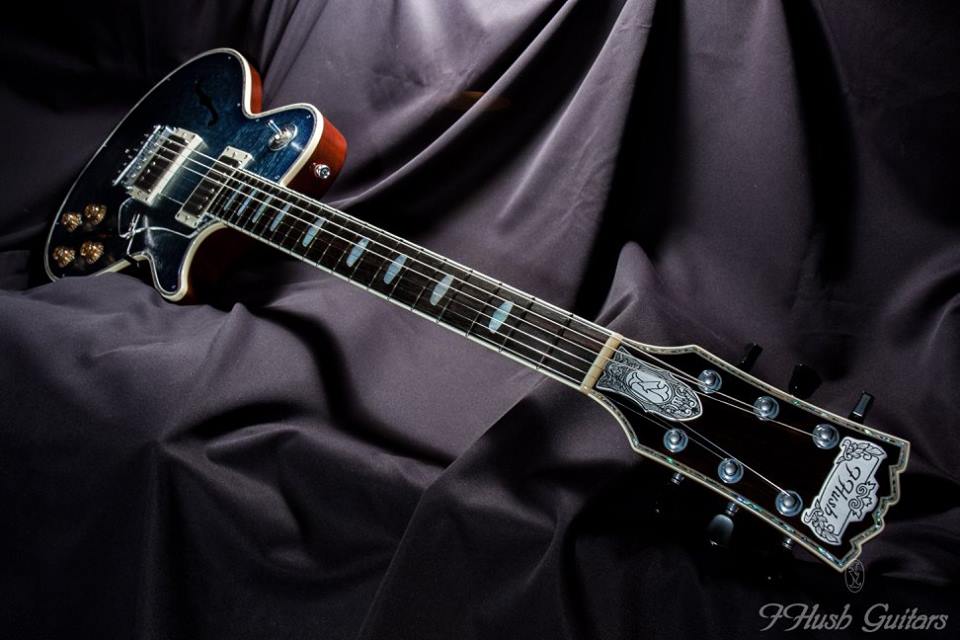 IHush Guitars RIGHTEOUS Alumitop Dragon Figured Blue Green Burst Red Mahogany 【2017 サウンドメッセ大阪出展品!】  アイハッシュギターズ Journey Neal Schon
