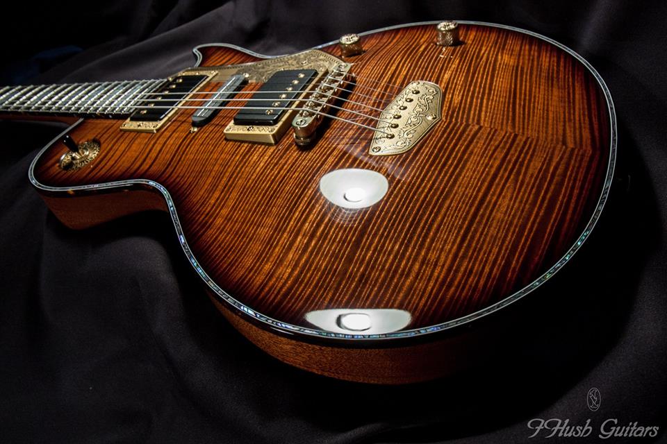 IHush Guitars RIGHTEOUS Standard HSH Brown Burst Red Mahogany  2018 楽器フェア出展品 アイハッシュギターズ Journey Neal Schon