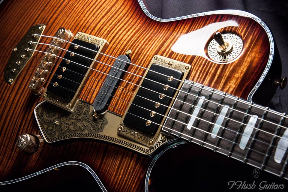 IHush Guitars RIGHTEOUS Standard HSH Brown Burst Red Mahogany  2018 楽器フェア出展品 アイハッシュギターズ Journey Neal Schon