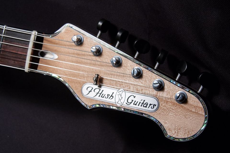 IHush Guitars TELE ROSES Black Top Pearl White Back 【2017 サウンドメッセ大阪出展品!】  アイハッシュギターズ Journey Neal Schon