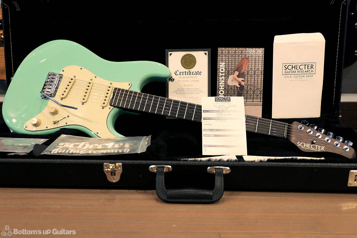 SCHECTER {BUG} USA Custom Shop Nick Johnston Signature model - Atomic Green -【貴重なUSAカスタムショップ製!】