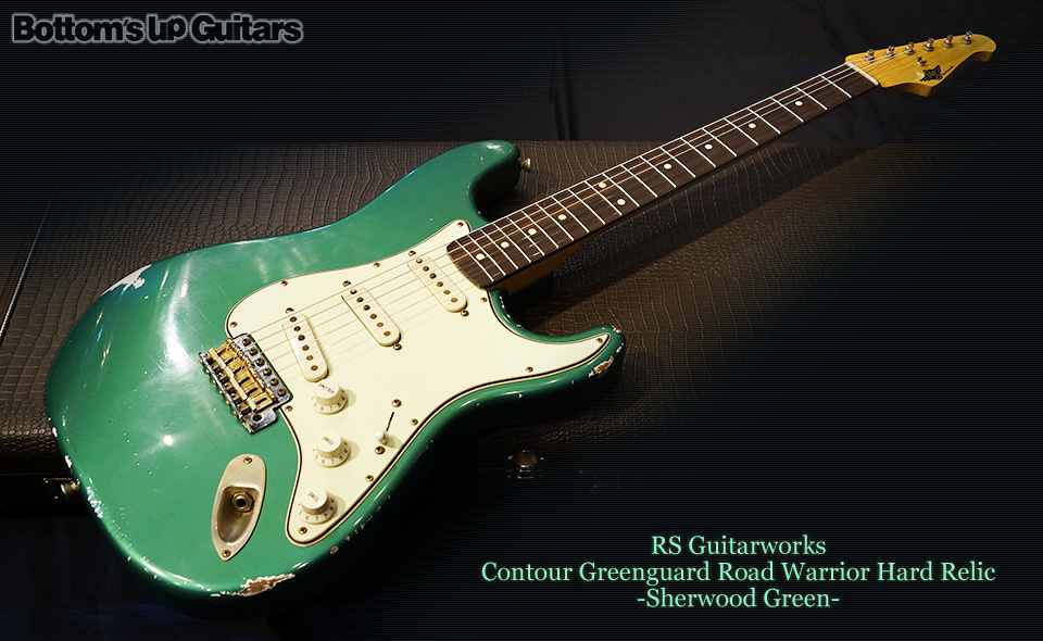 RS Guitarworks Contour Greenguard Road Warrior Hard Relic -Sherwood Green-