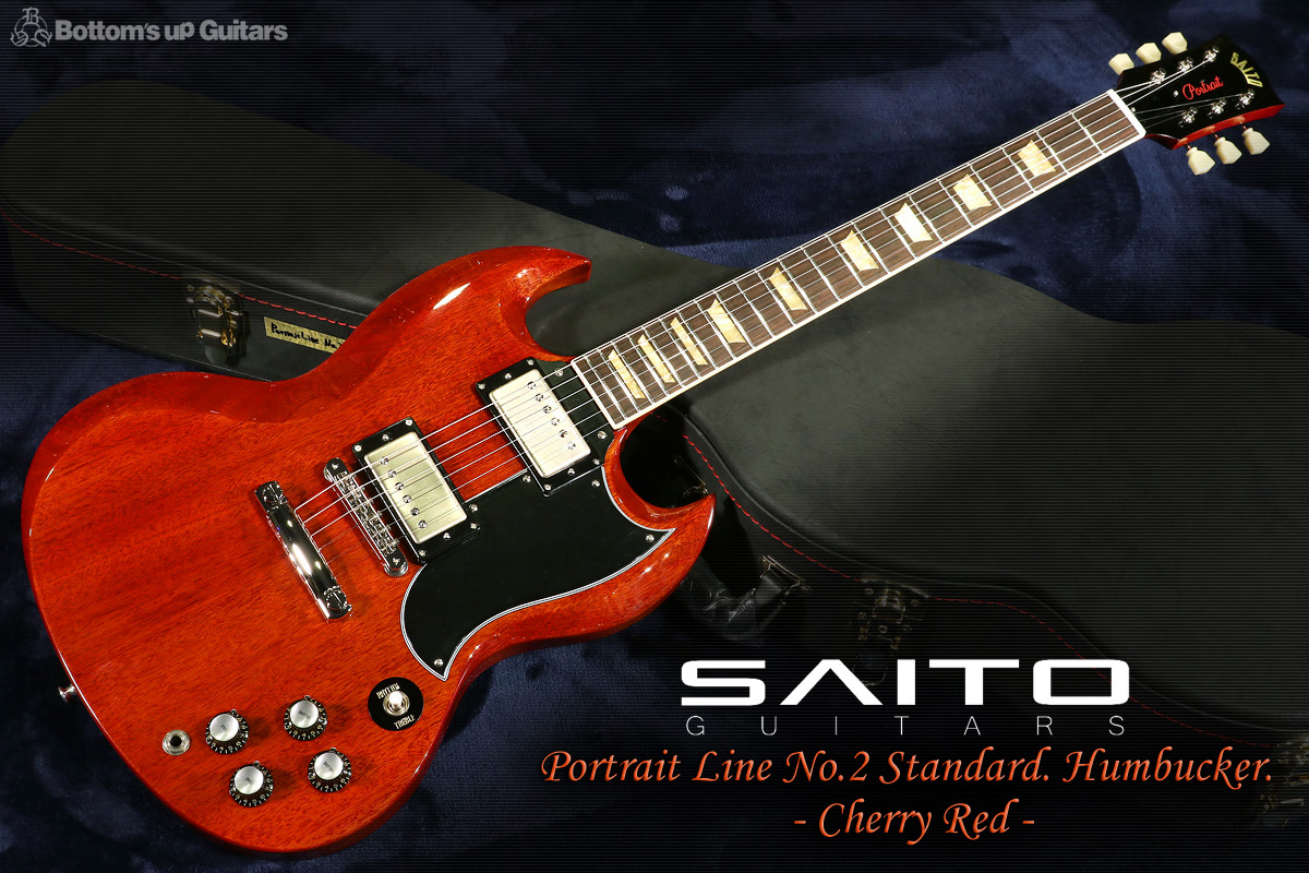 SAITO GUITARS {BUG} Portrait Line No.2 Standard. Hum. - Cherry Red.【僅少製作品】