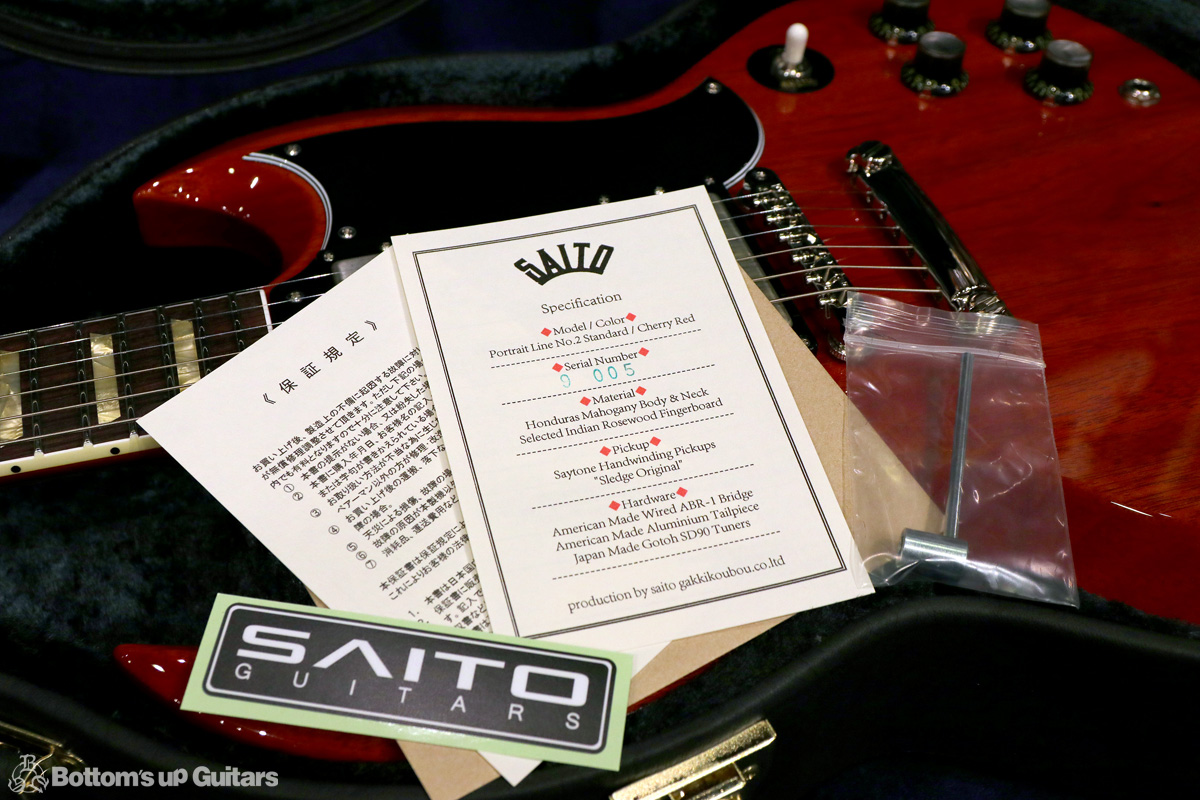 SAITO GUITARS Portrait Line No.2 Standard. Hum. - Cherry Red SAITO GUITARS Portrait Line No.2 Standard. Hum. - Cherry Red