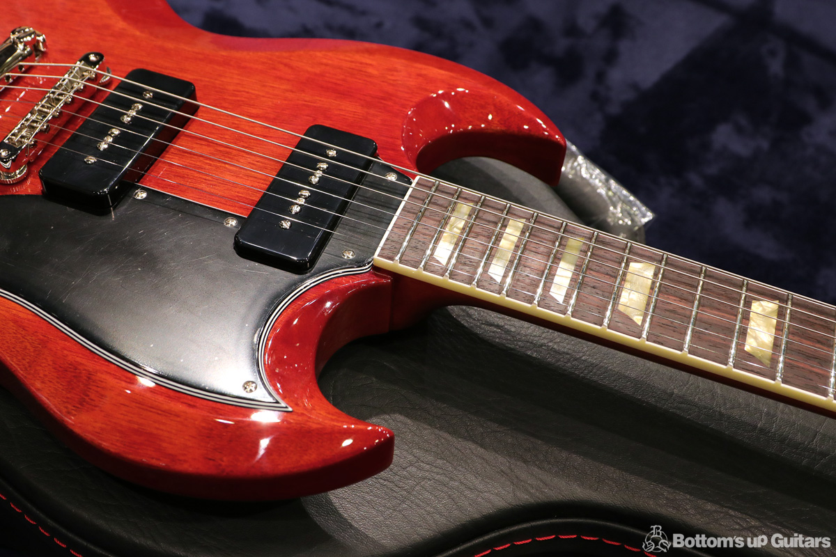 齋藤楽器工房 SAITO GUITARS {ボトムズアップギターズ} Portrait Line No.2 Standard. P90. - Cherry Red.【僅少製作品】