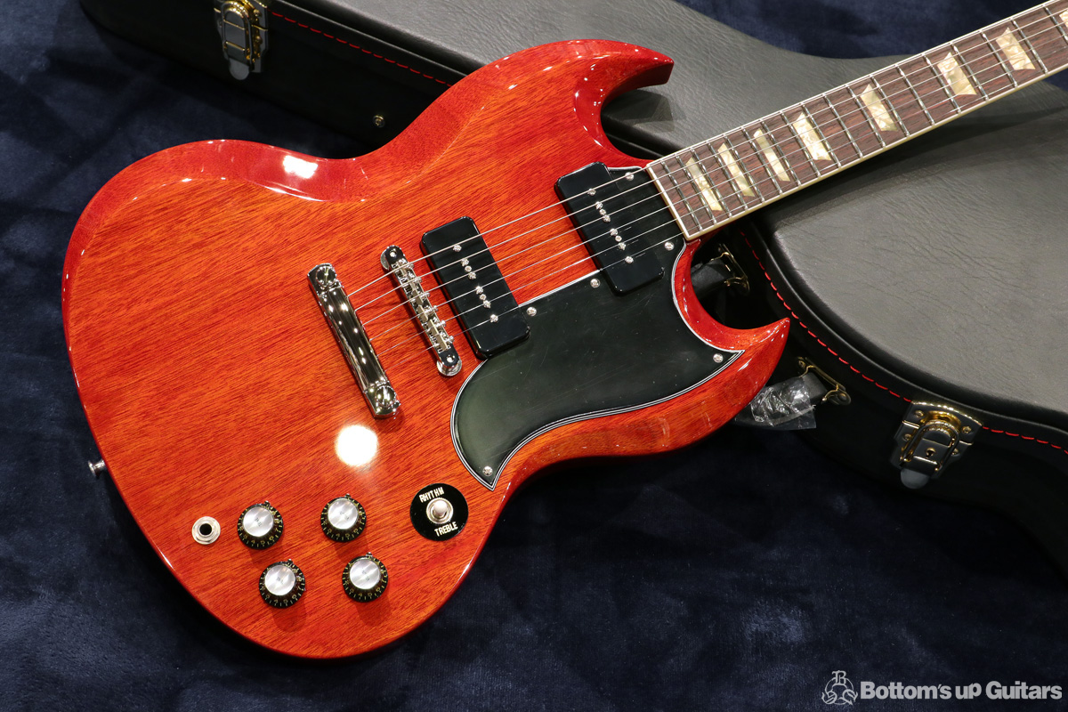 齋藤楽器工房 SAITO GUITARS {ボトムズアップギターズ} Portrait Line No.2 Standard. P90. - Cherry Red.【僅少製作品】