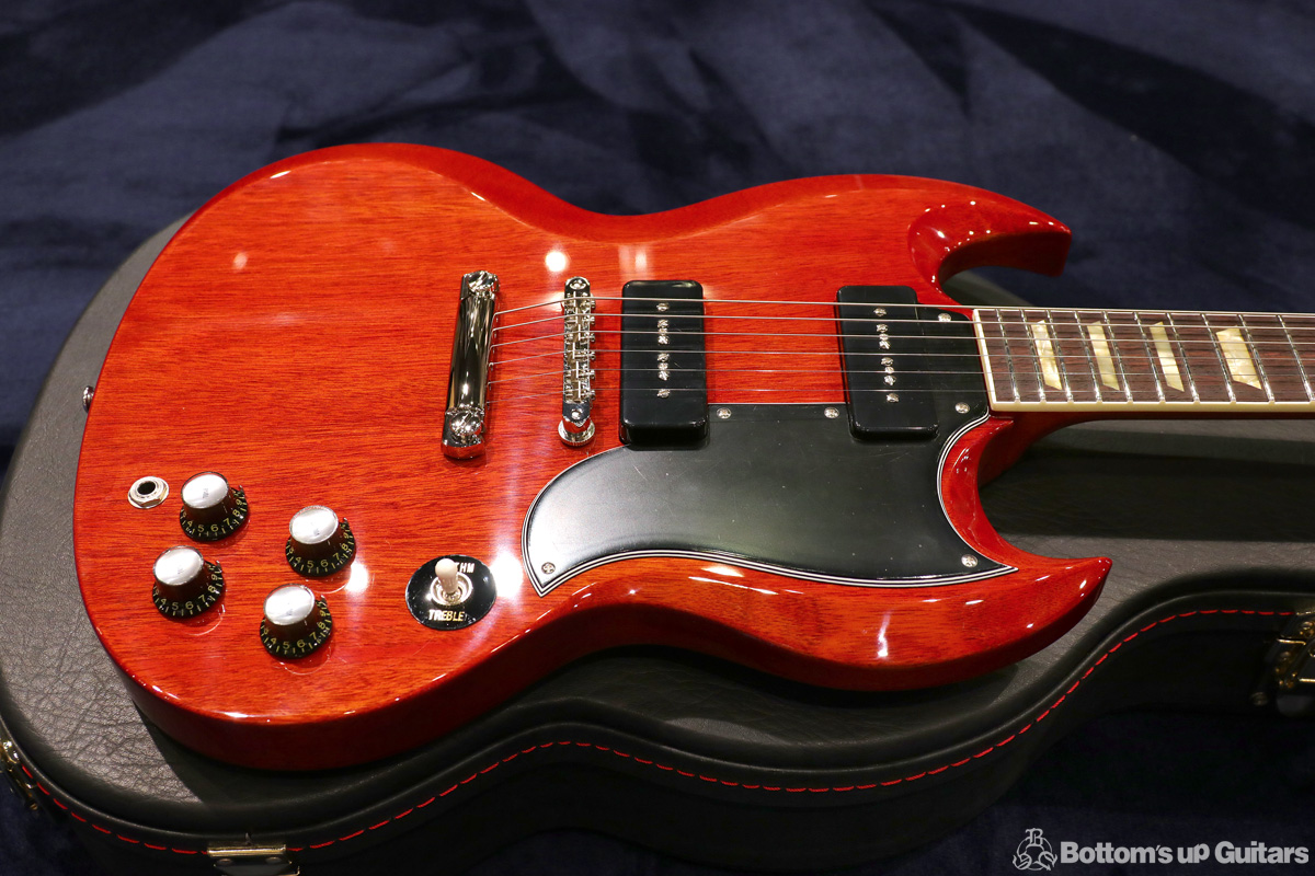 齋藤楽器工房 SAITO GUITARS {ボトムズアップギターズ} Portrait Line No.2 Standard. P90. - Cherry Red.【僅少製作品】