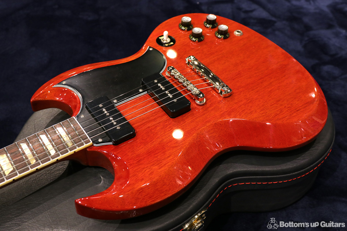 齋藤楽器工房 SAITO GUITARS {ボトムズアップギターズ} Portrait Line No.2 Standard. P90. - Cherry Red.【僅少製作品】