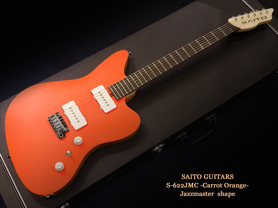 SAITO GUITARS S-622JMC -Carrot Orange- Jazzmaster シェイプ 齋藤楽器工房 SAYTONE ジャズマスター JM