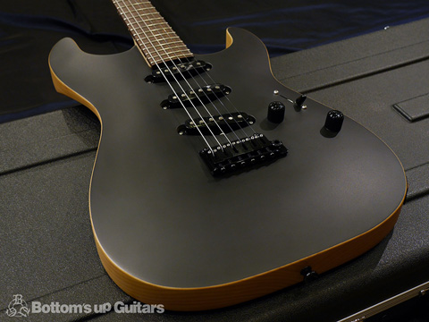 SAITO GUITARS S-622 3single Black Hardware Silver Logo Stealth Black 齋藤楽器工房 SAYTONE