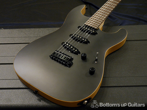 SAITO GUITARS S-622 3single Black Hardware Silver Logo Stealth Black 齋藤楽器工房 SAYTONE
