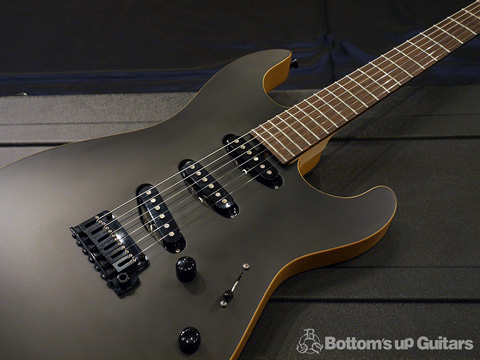 SAITO GUITARS S-622 3single Black Hardware Silver Logo Stealth Black 齋藤楽器工房 SAYTONE