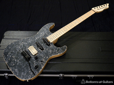 SAITO GUITARS S-622 2H Ash アバロンポジマ MG-Tペグ - Black Granite 齋藤楽器工房 SAYTONE S622