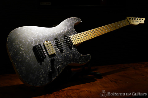 SAITO GUITARS S-622 2H Ash アバロンポジマ MG-Tペグ - Black Granite 齋藤楽器工房 SAYTONE S622